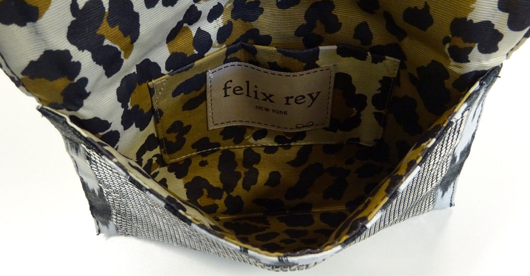  Silberne Clutch schwarz 