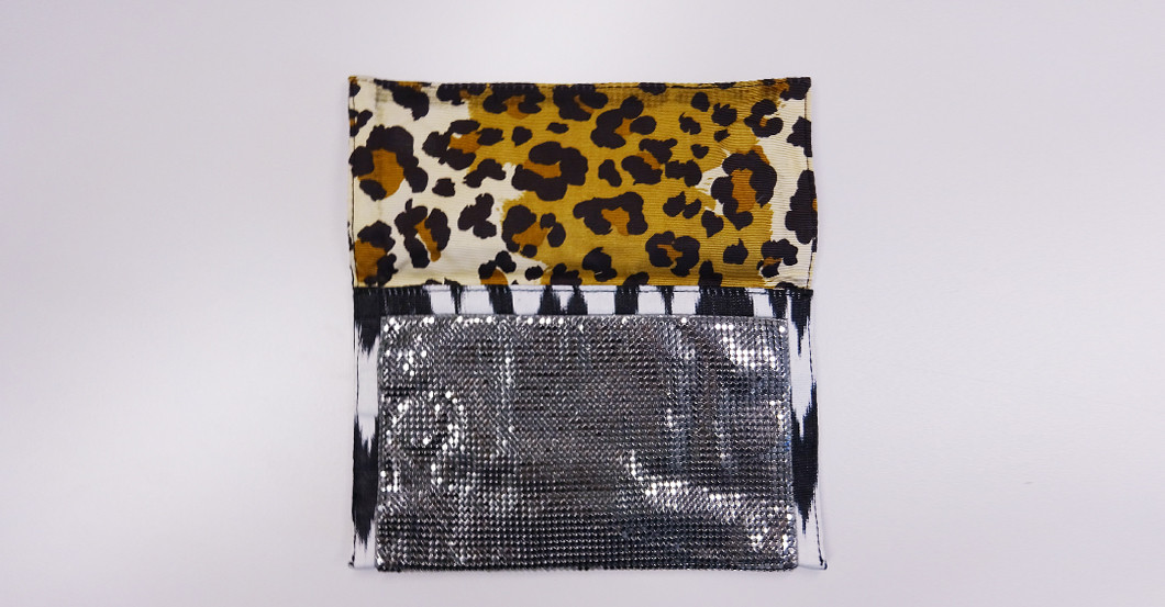 Silberne Clutch schwarz   Silberne Clutch schwarz