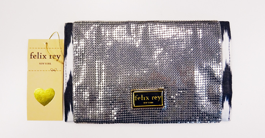 Silberne Clutch schwarz   Silberne Clutch schwarz