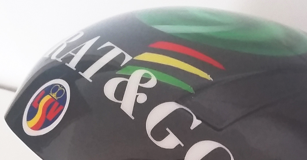  Skihelm Büchel getragen 