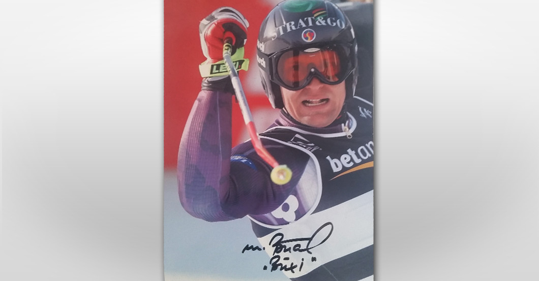  Skihelm Büchel getragen 