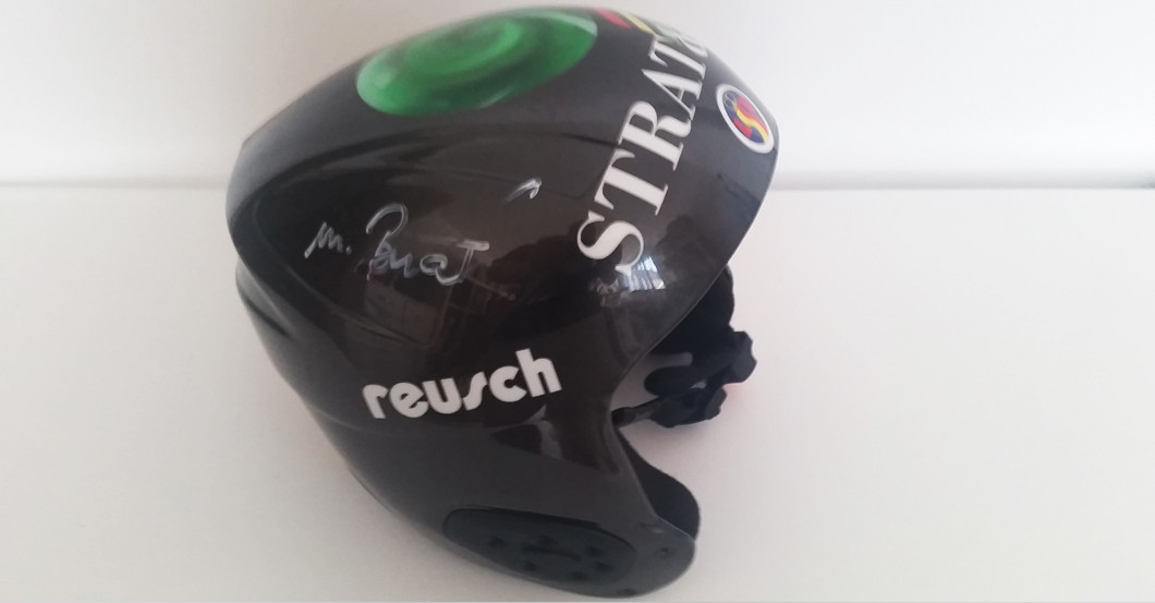  Skihelm Büchel getragen 