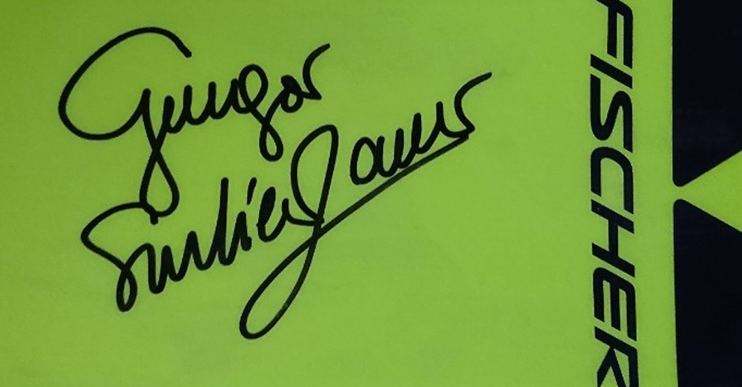  Skisprung Ski signiert 