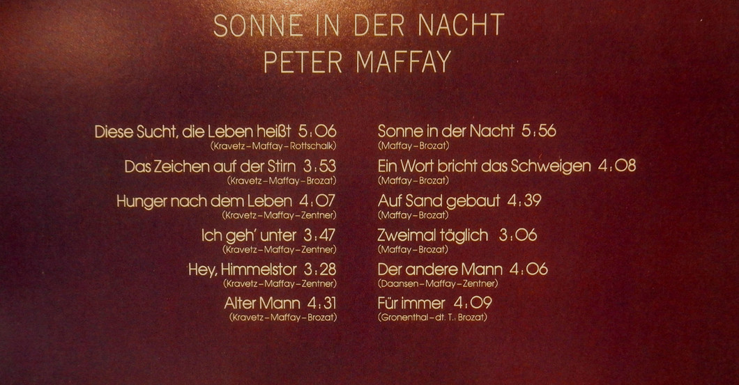  Sonne in der Nacht Maffay 