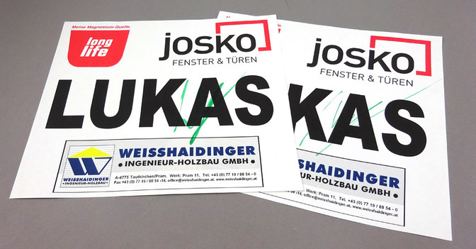 Startnummer Weißhaidinger   Startnummer Weißhaidinger