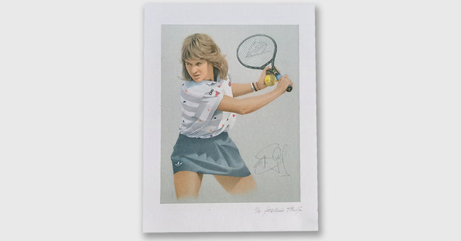 Steffi Graf Kunstdruck   Steffi Graf Kunstdruck