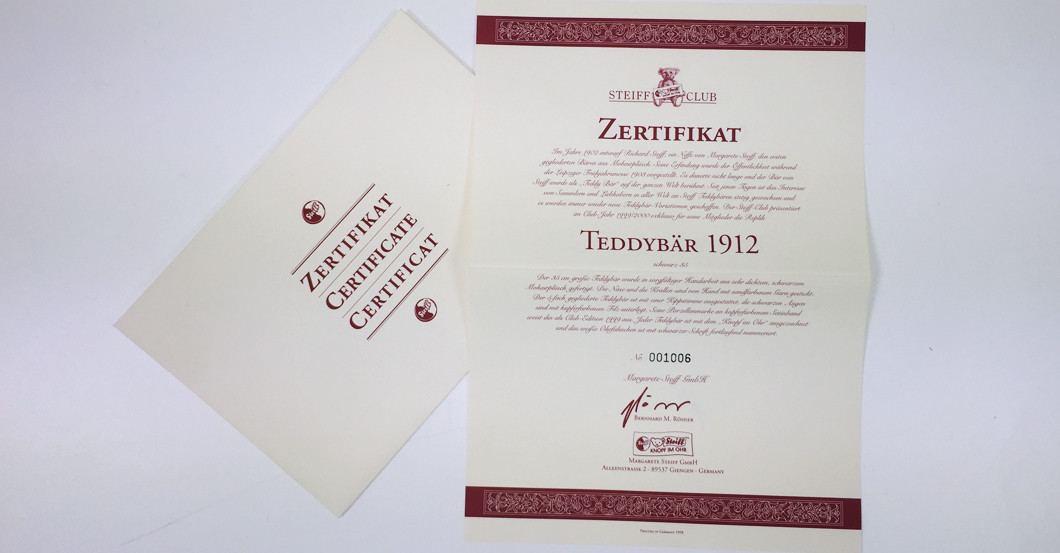 Steiff Bär 1912   Steiff Bär 1912