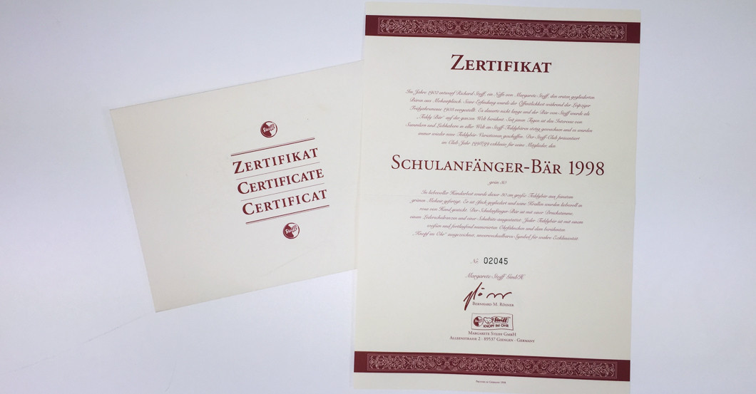  Steiff Schulanfänger 