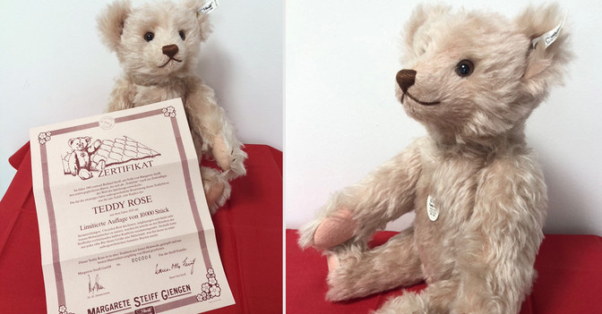  Steiff Teddy rose 