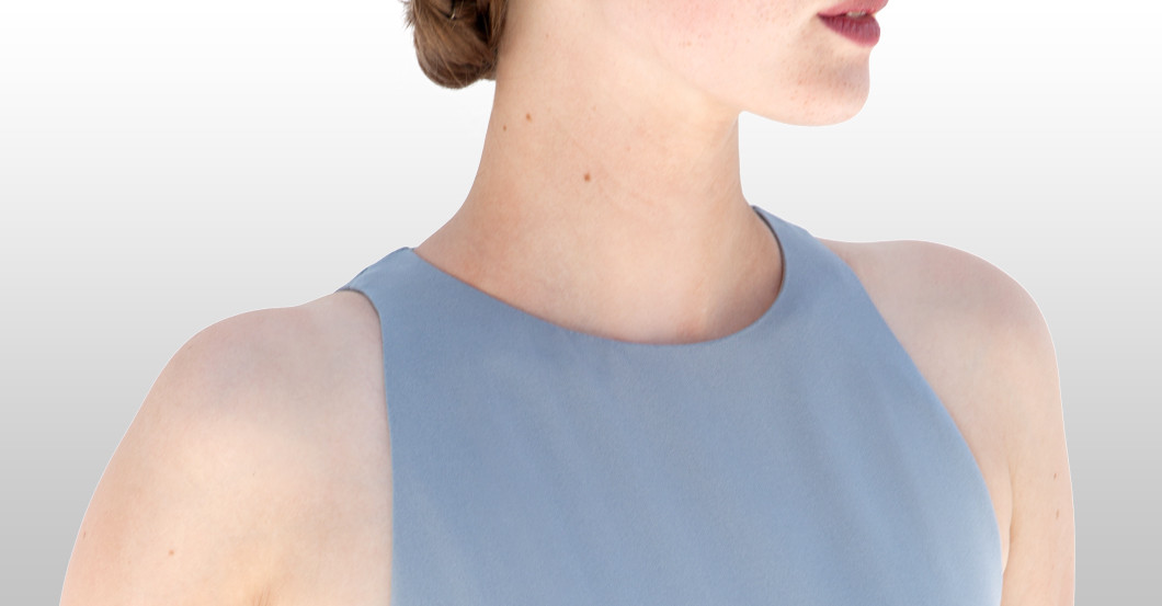  Steingraues Abendkleid 