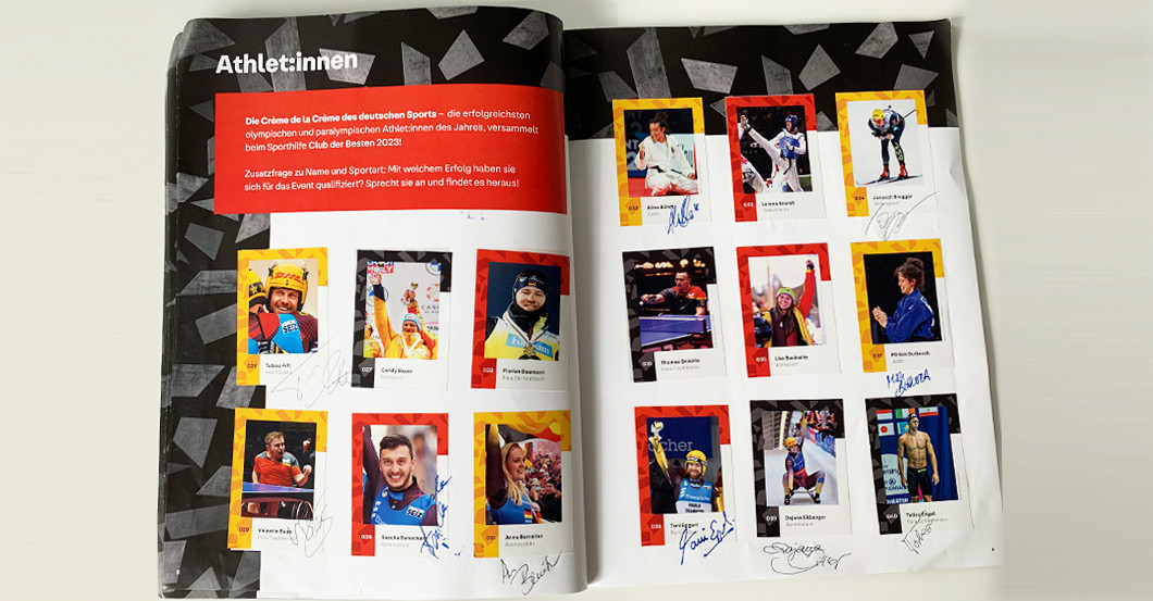 Stickerheft Sporthilfe    Stickerheft Sporthilfe