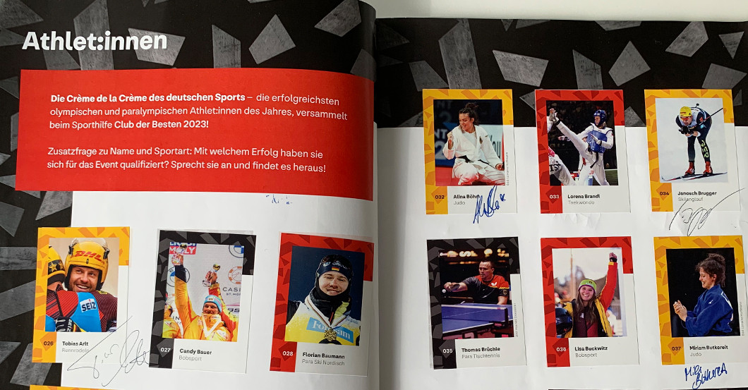 Stickerheft Sporthilfe    Stickerheft Sporthilfe