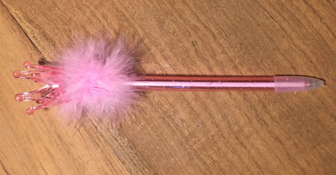 Stift Feder mit Krone   Stift Feder mit Krone