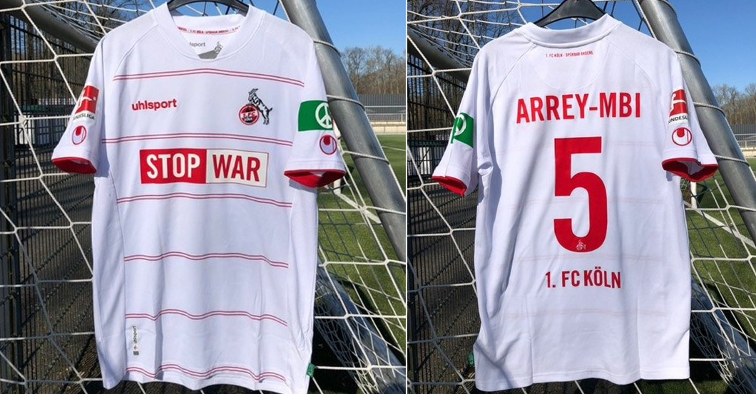 Stop War Trikot Arrey Mbi   Stop War Trikot Arrey Mbi