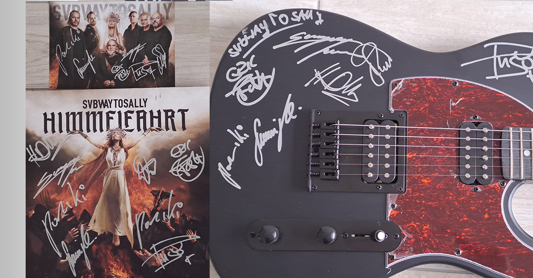 Subway Gitarre mit rot   Subway Gitarre mit rot