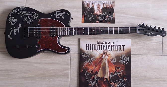 Subway Gitarre mit rot   Subway Gitarre mit rot