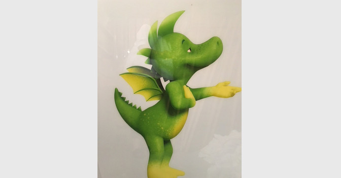  Tabaluga Acrylglas rechts  