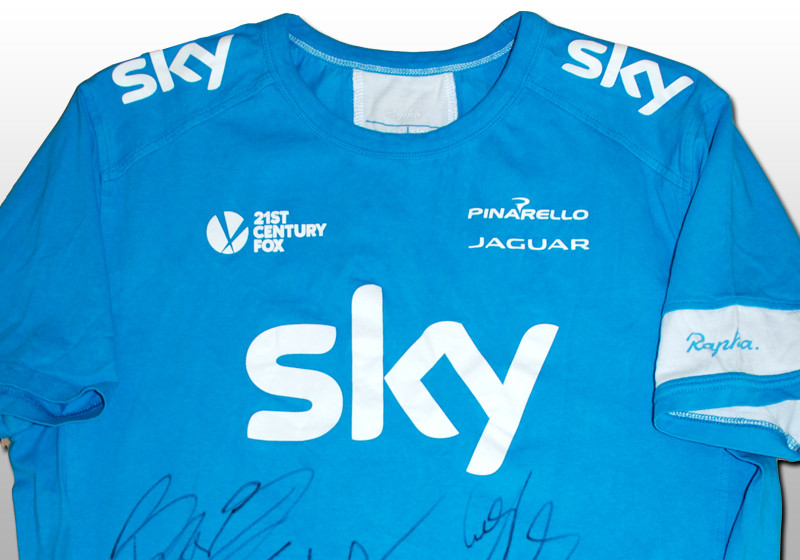 Team Sky Shirt signiert   Team Sky Shirt signiert