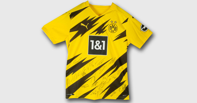  Teamsigniertes BVB Trikot  
