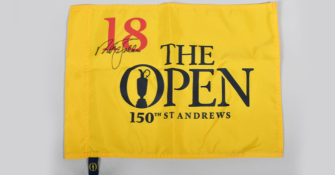 TM Lochfahne Nick Faldo   TM Lochfahne Nick Faldo