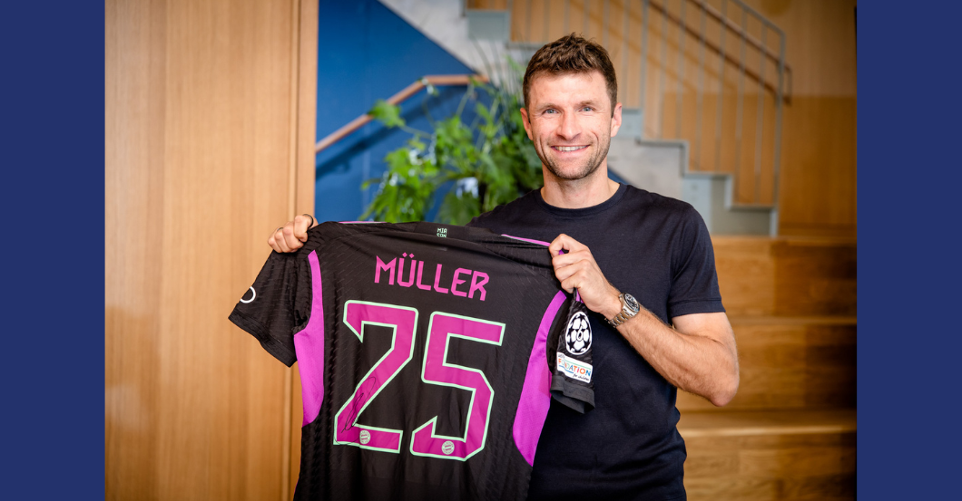 TM Müller Trikot getragen   TM Müller Trikot getragen
