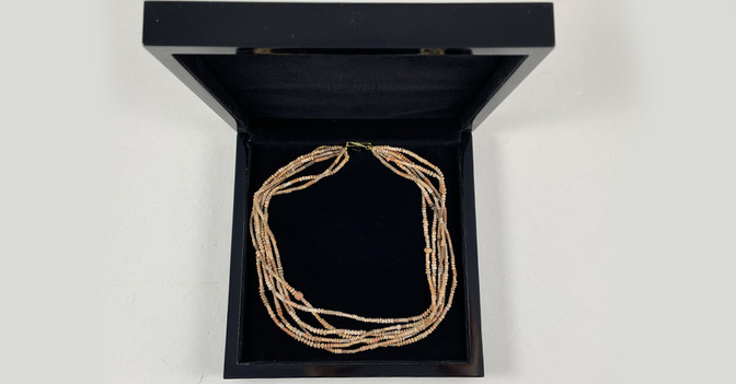 Tonperlenkette   Tonperlenkette