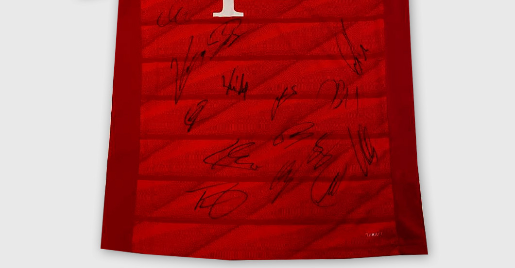 Trikot FCB mit Signaturen   Trikot FCB mit Signaturen