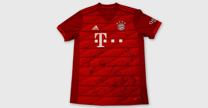Trikot FCB mit Signaturen   Trikot FCB mit Signaturen