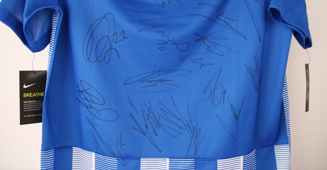 Trikot Hertha signiert   Trikot Hertha signiert