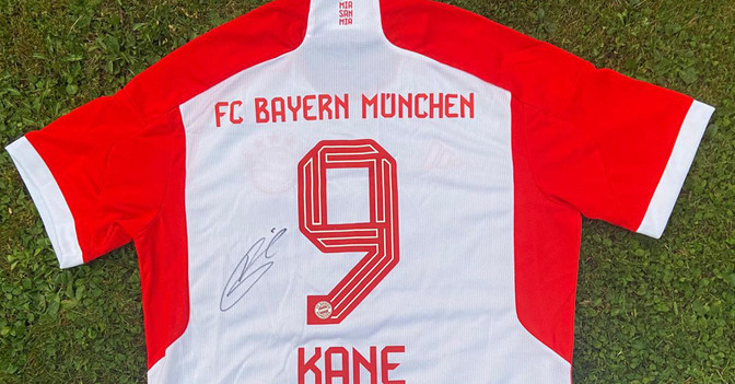 Trikot Kane Signiert   Trikot Kane Signiert