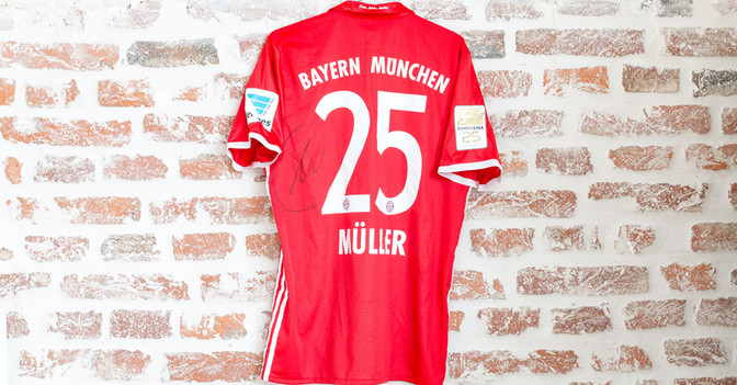 Trikot Müller Matchworn   Trikot Müller Matchworn