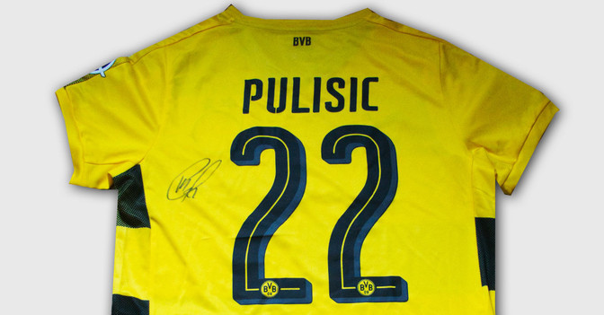 Trikot signiert Pulisic   Trikot signiert Pulisic