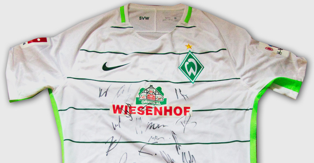 Trikot Werder signiert   Trikot Werder signiert