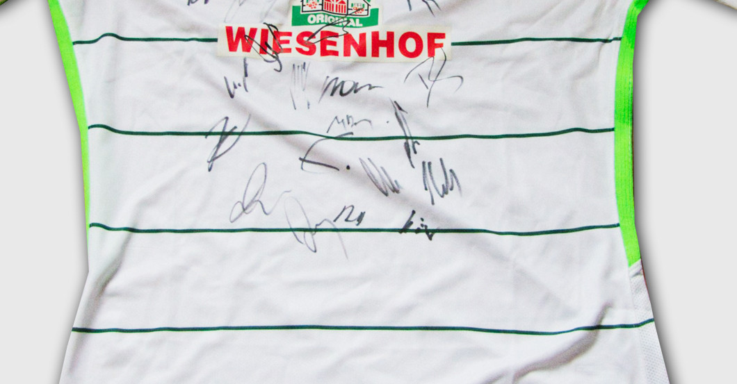 Trikot Werder signiert   Trikot Werder signiert