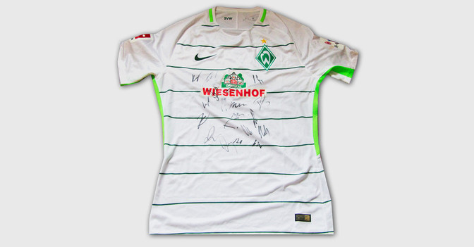 Trikot Werder signiert   Trikot Werder signiert