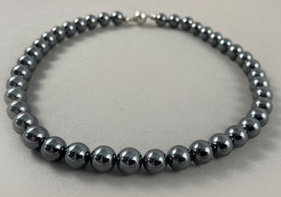  UC Kette Hämatit Kugeln 