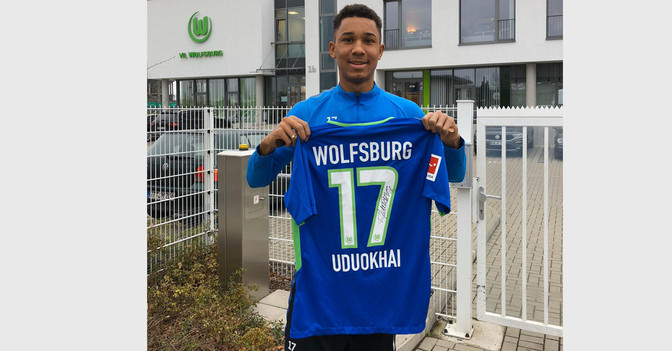 Uduokhai Wolfsburg Trikot   Uduokhai Wolfsburg Trikot