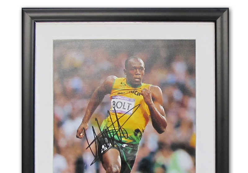  Usain Bolt Bild signiert 