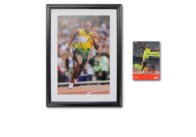  Usain Bolt Bild signiert 