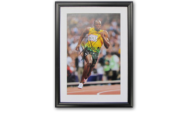  Usain Bolt Bild signiert 