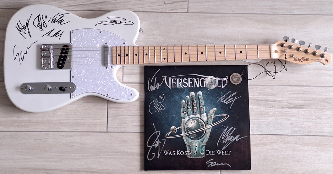  Versengold Gitarre weiß 