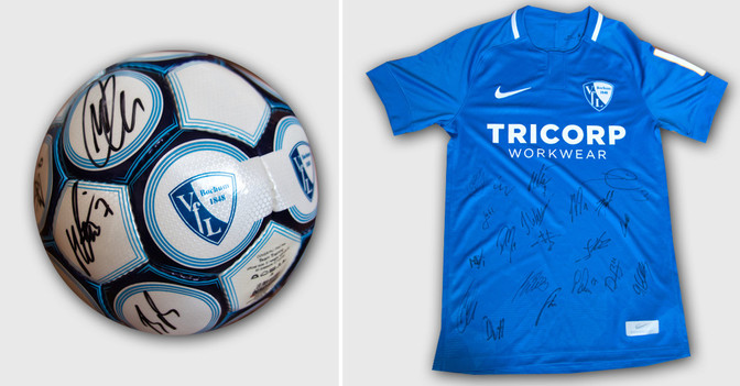 VfL Bochum Trikot Ball   VfL Bochum Trikot Ball