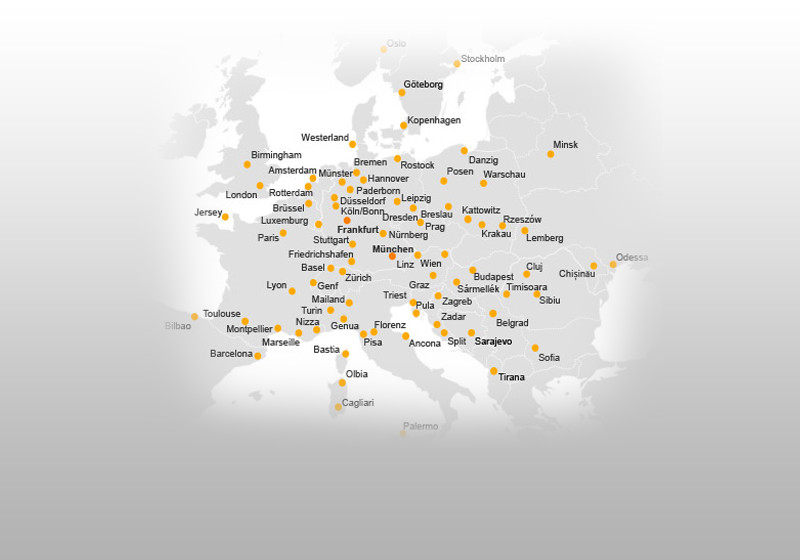 Vier Lufthansa-Flüge   Vier Lufthansa-Flüge