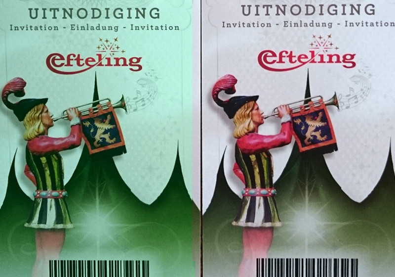  Vier Tickets Efteling 
