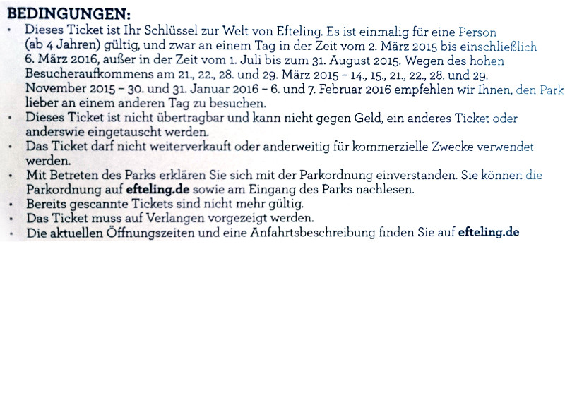  Vier Tickets Efteling 