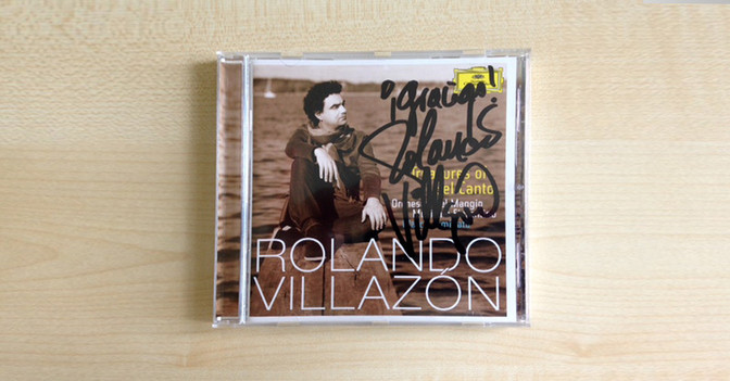 Villazon signierte CD   Villazon signierte CD
