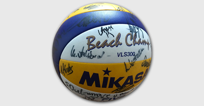 Volleyball signiert   Volleyball signiert