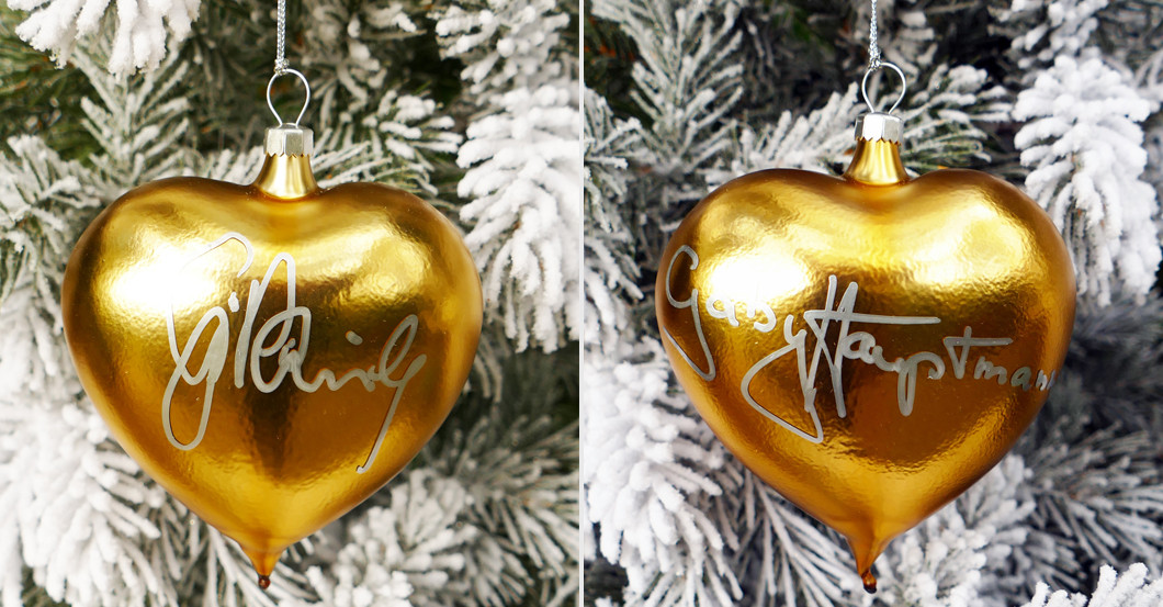  Weihnachtsherzen gold 