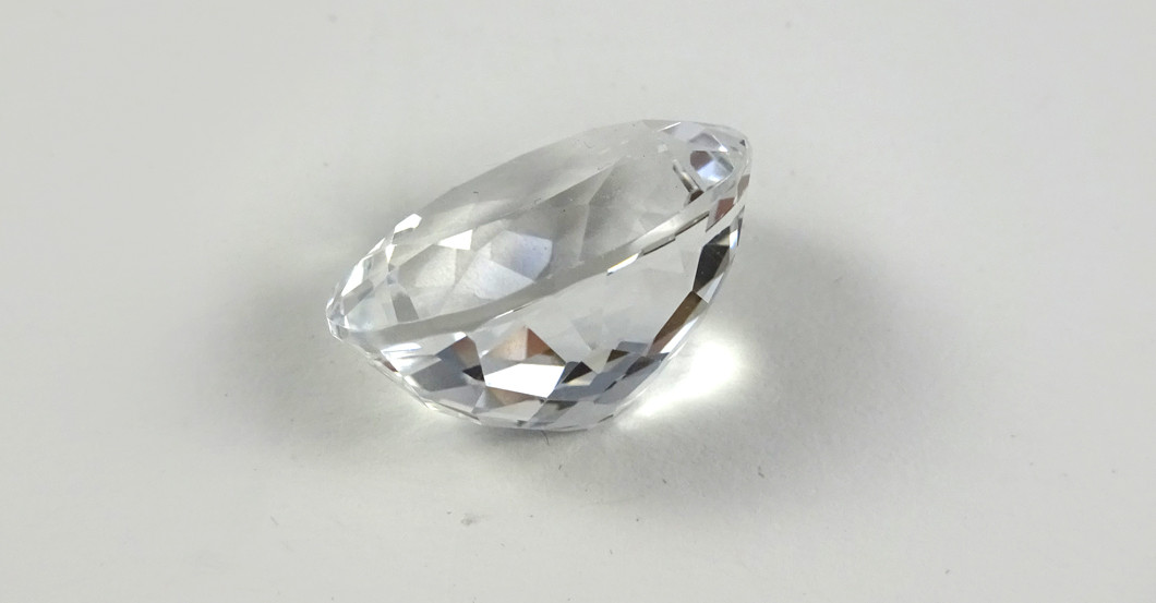 Weißer Topas oval   Weißer Topas oval