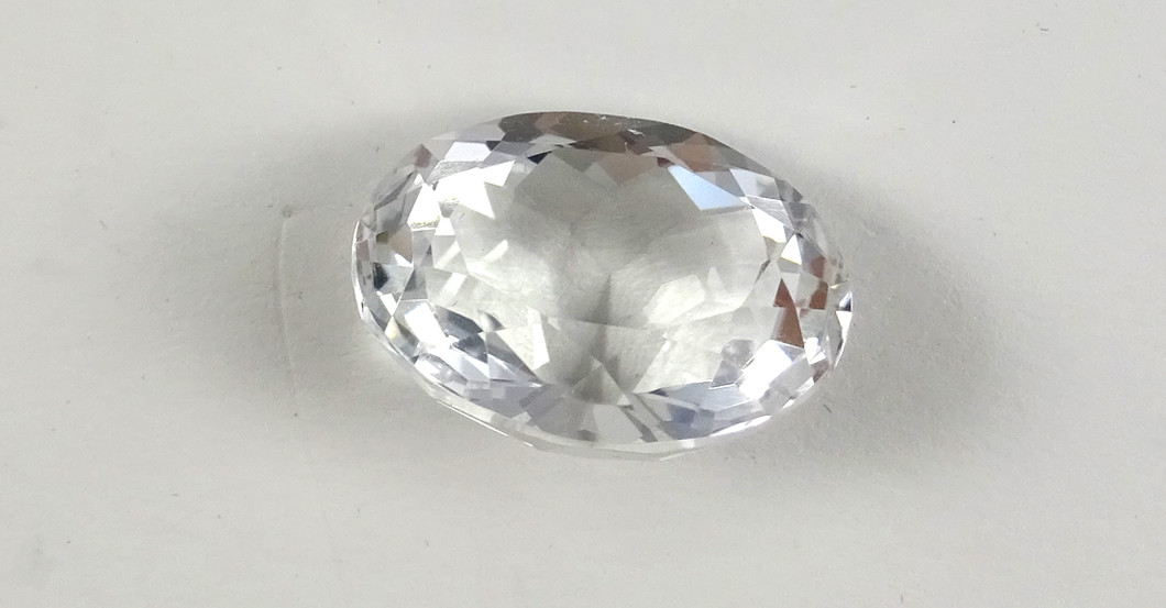 Weißer Topas oval   Weißer Topas oval